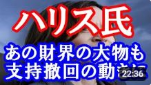 アメリカ大統領選挙 2024 優勢はトランプ。ハリス背水の陣　経済界大物が支持撤回の衝撃！