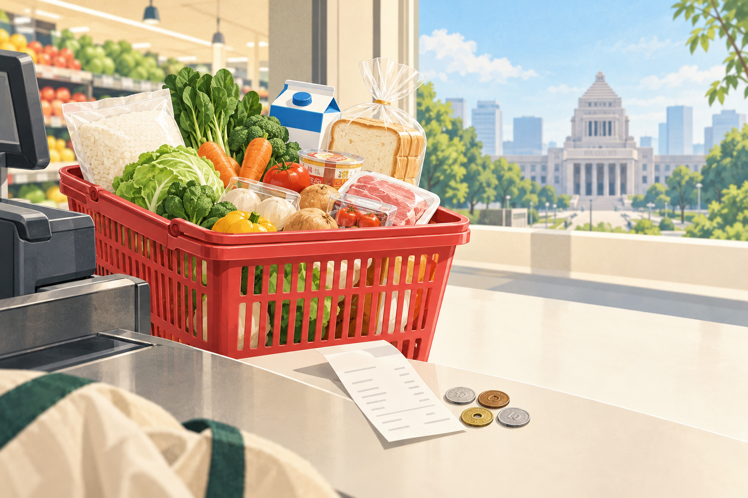 食品消費税1%の財源はどこから?約10兆円の内訳と未確定点